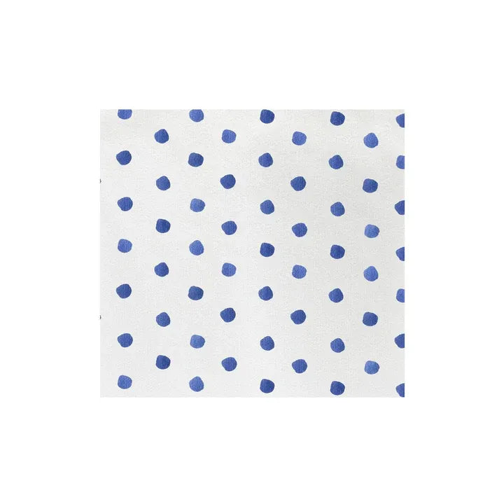 Papersoft Napkins Dot Blue Dinner Napkins (Pack of 50)