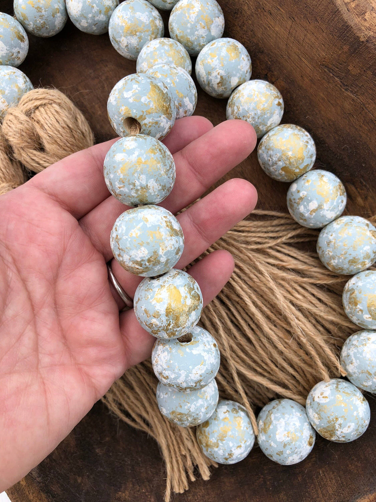Blessing Bead Garland With Tassels