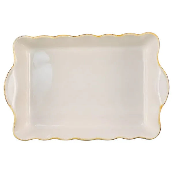 Italian Bakers Gray Large Rectangular Baker