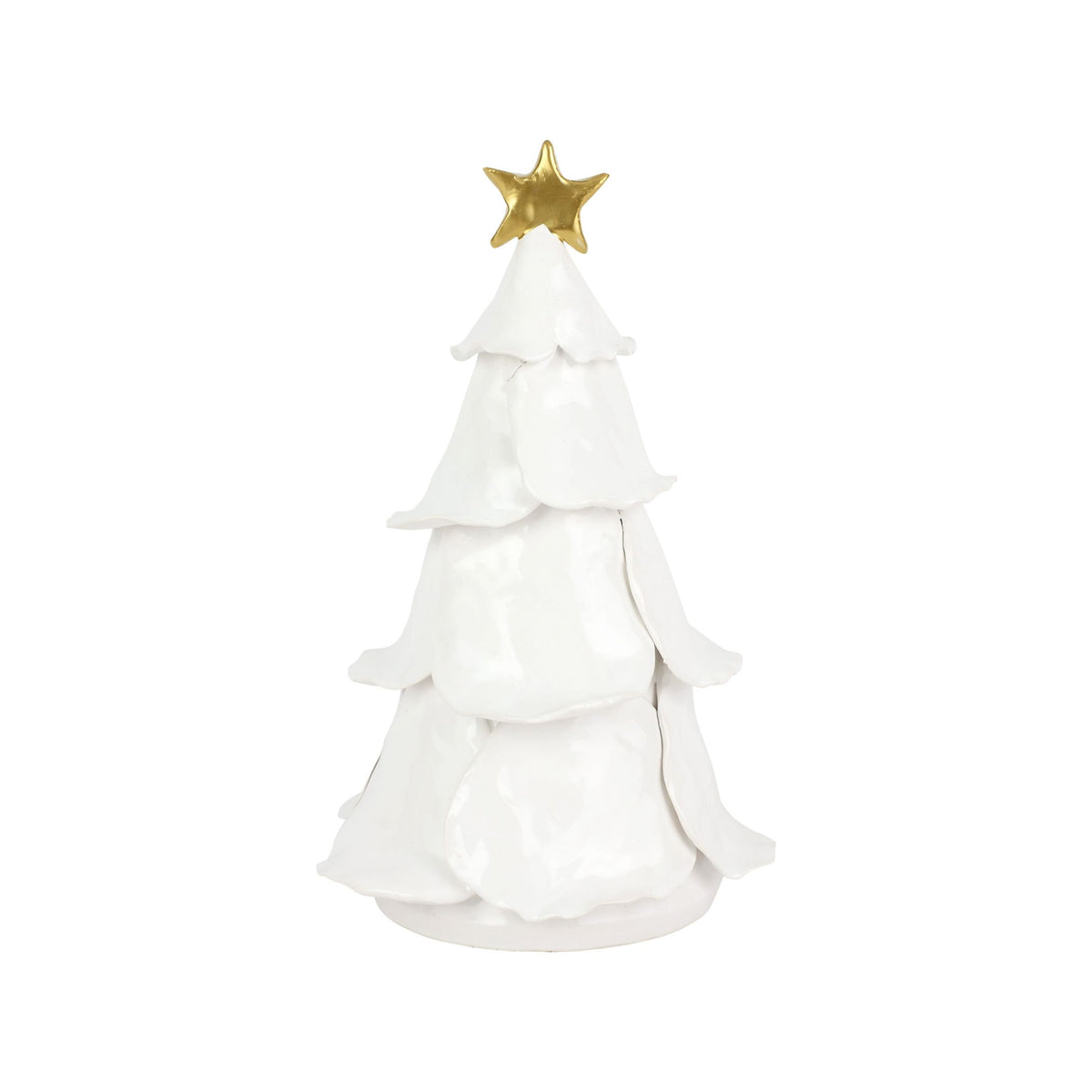 Foresta White Medium Ruffled Tree