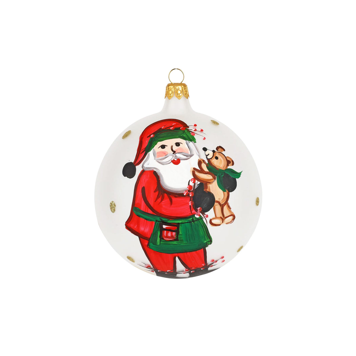 Old St. Nick Teddy Bear Ornament