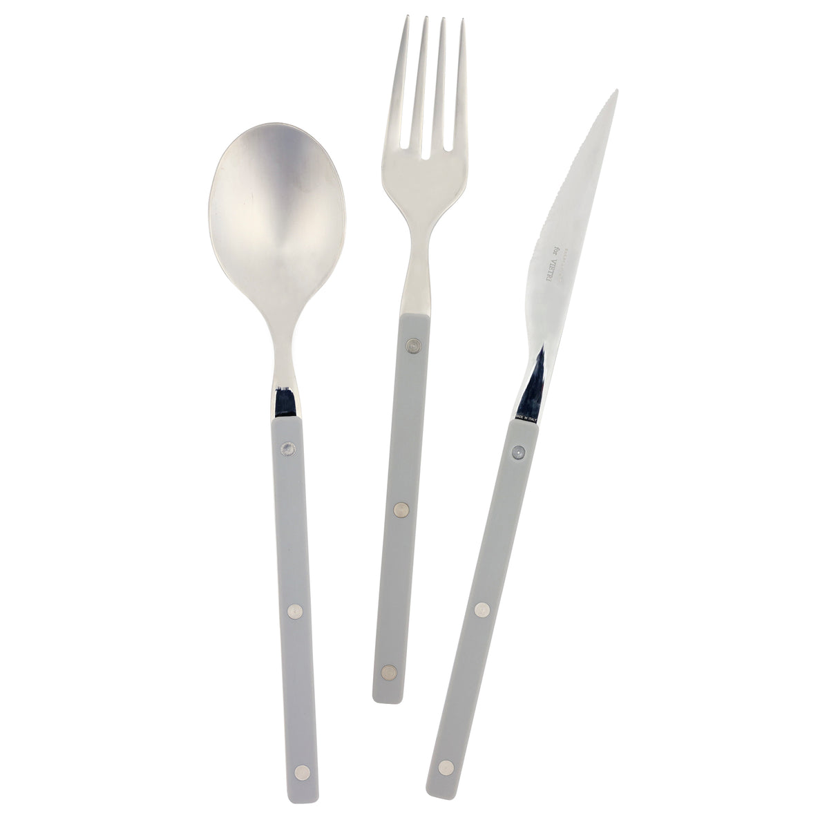 Pastello Gray Three-Piece Place Setting