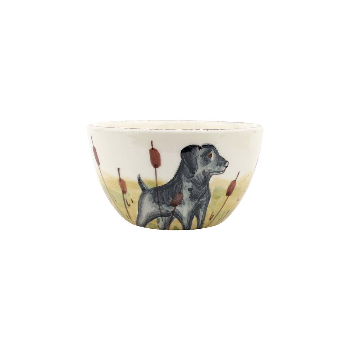 Wildlife Black Hunting Dog Cereal Bowl