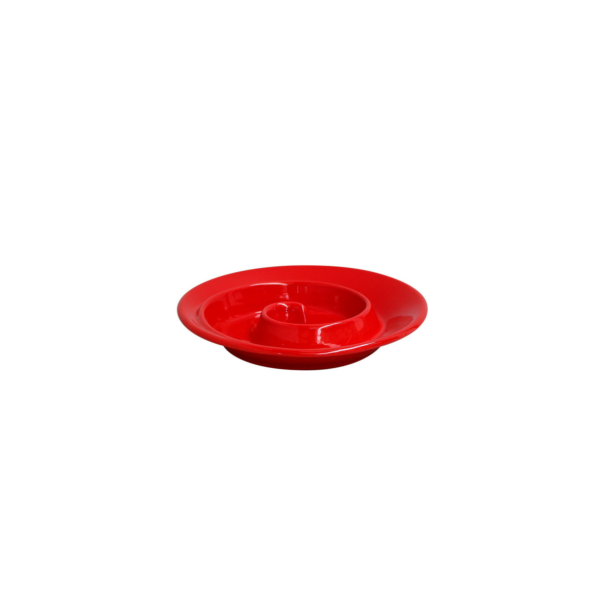 Red Spiral Appetizer Dish-Cook & Host