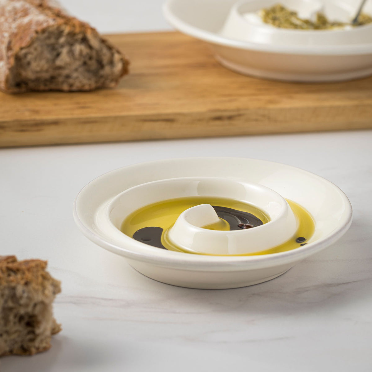 White Small Spiral Appetizer Dish Cook & Host by Casafina