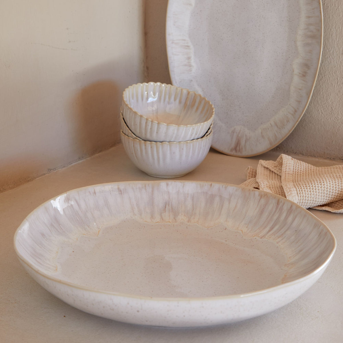 Pasta / Serving Bowl Eivissa by Casafina Sand