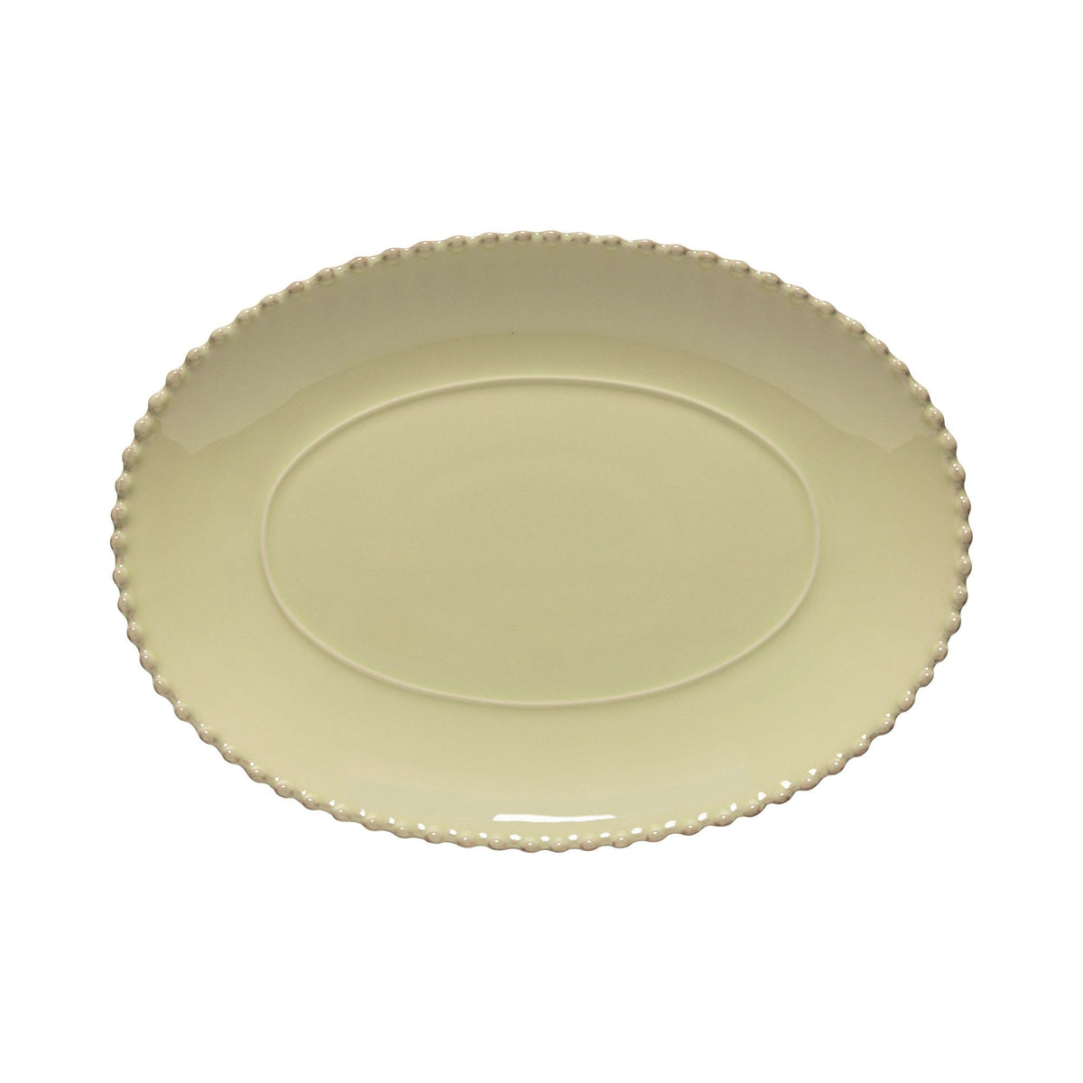 PLATTER OVAL 13in-LILY GREEN (PEARL)