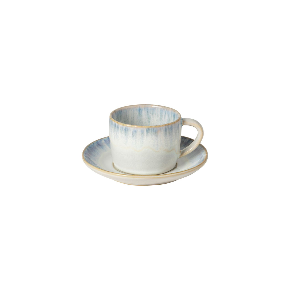 Tea/Coffee Cup & Saucer 8oz- Brisa Ria Blue