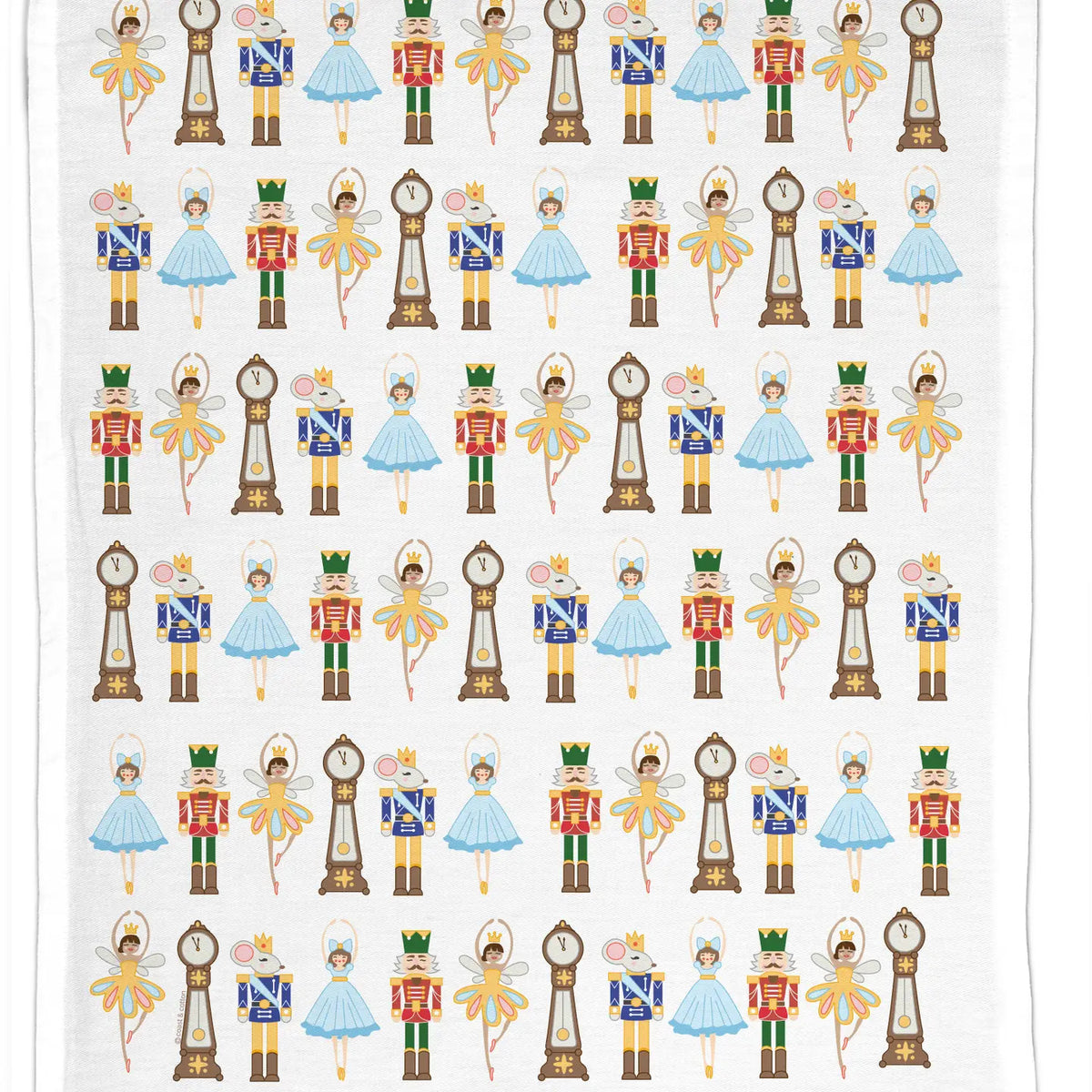 The Nutcracker Ballet, Organic Cotton Tea Towel - Holiday