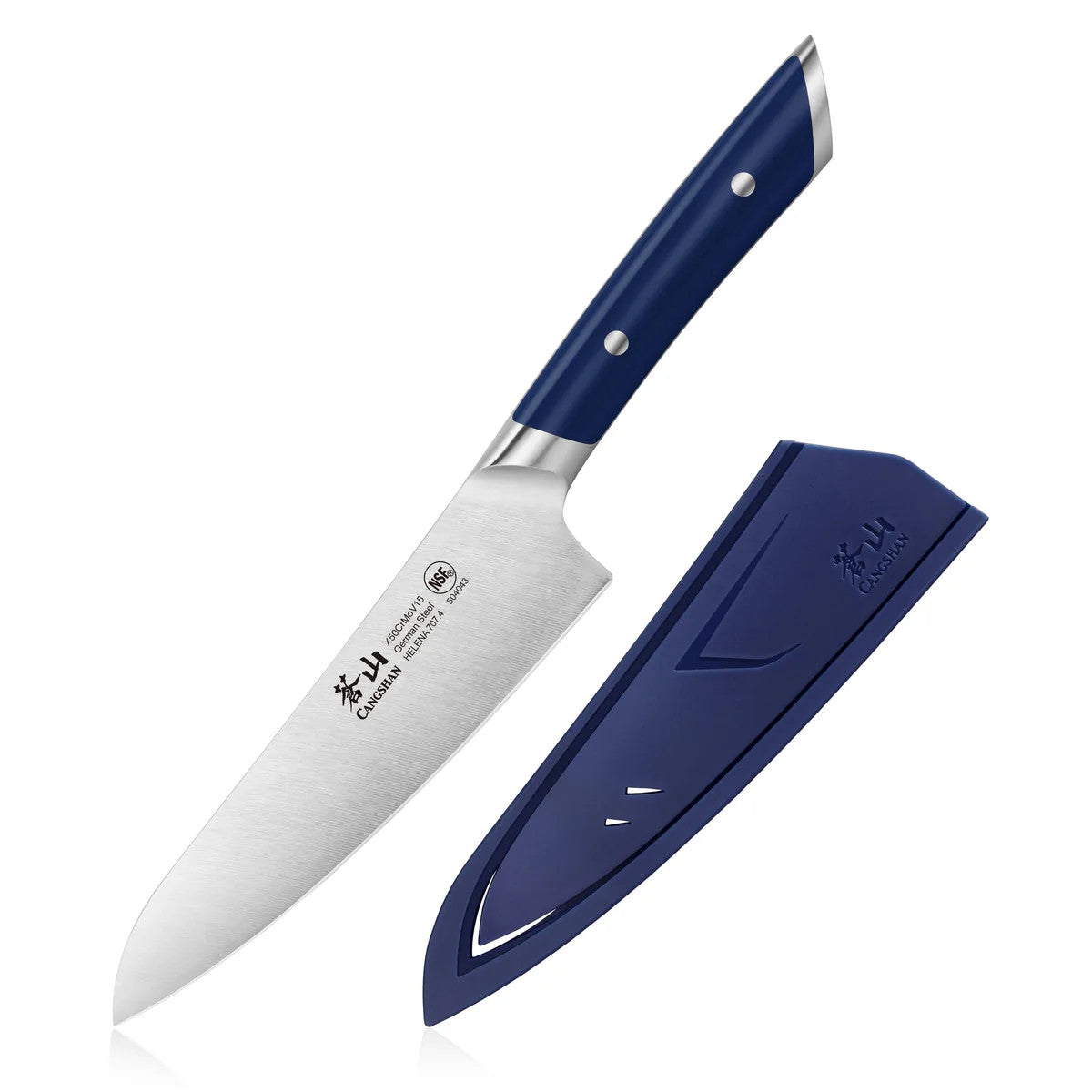 HELENA 5.5-Inch Prep Utility Knife, Forged German Steel BLUE