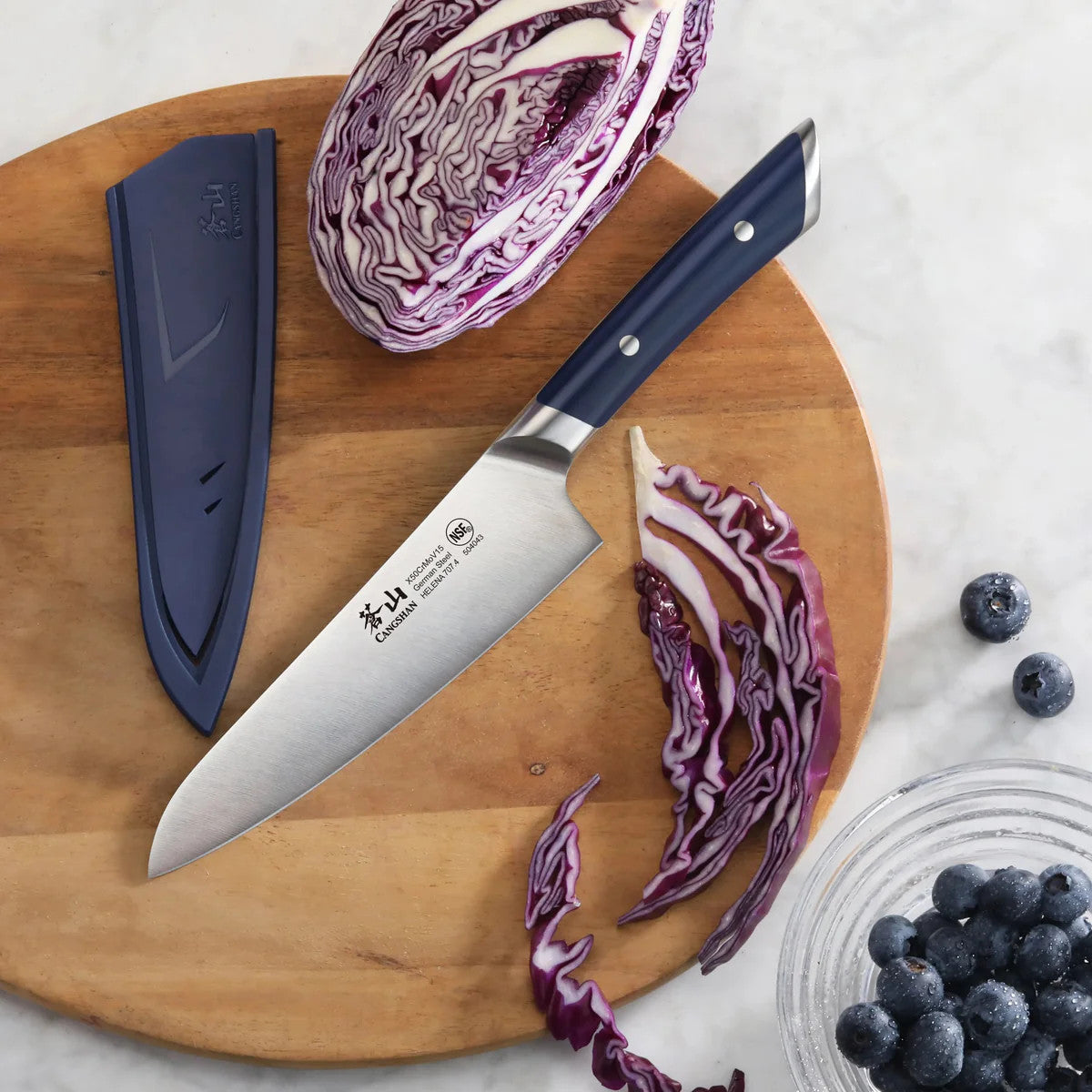 HELENA 5.5-Inch Prep Utility Knife, Forged German Steel WHITE