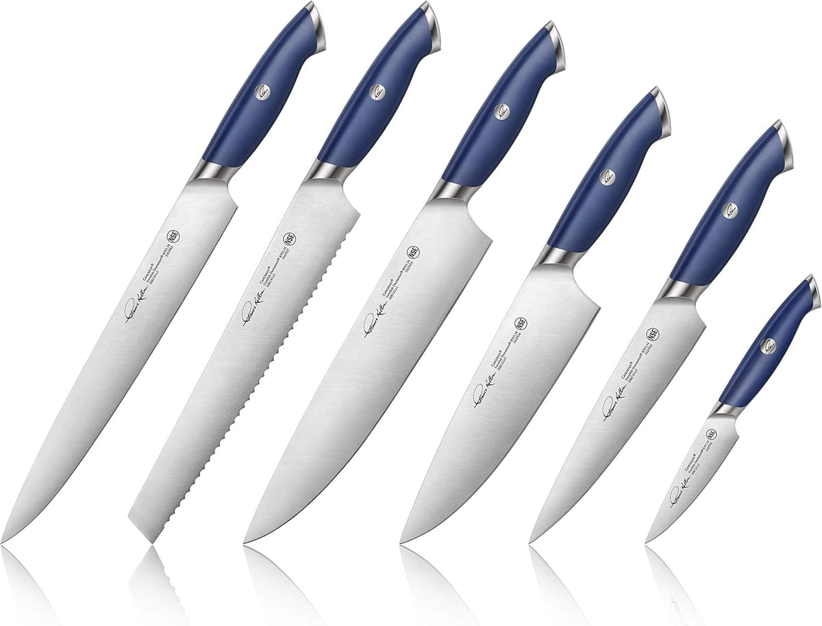 Thomas Keller Collection, The French Laundry Blue Color Special Edition, 6-Piece Knife Set