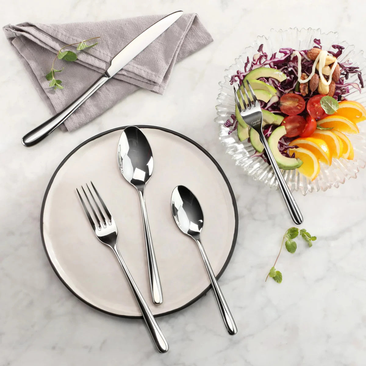 Le Cookery Flatware "The Everyday Set"  S/S 18/10 Forged Teaspoon