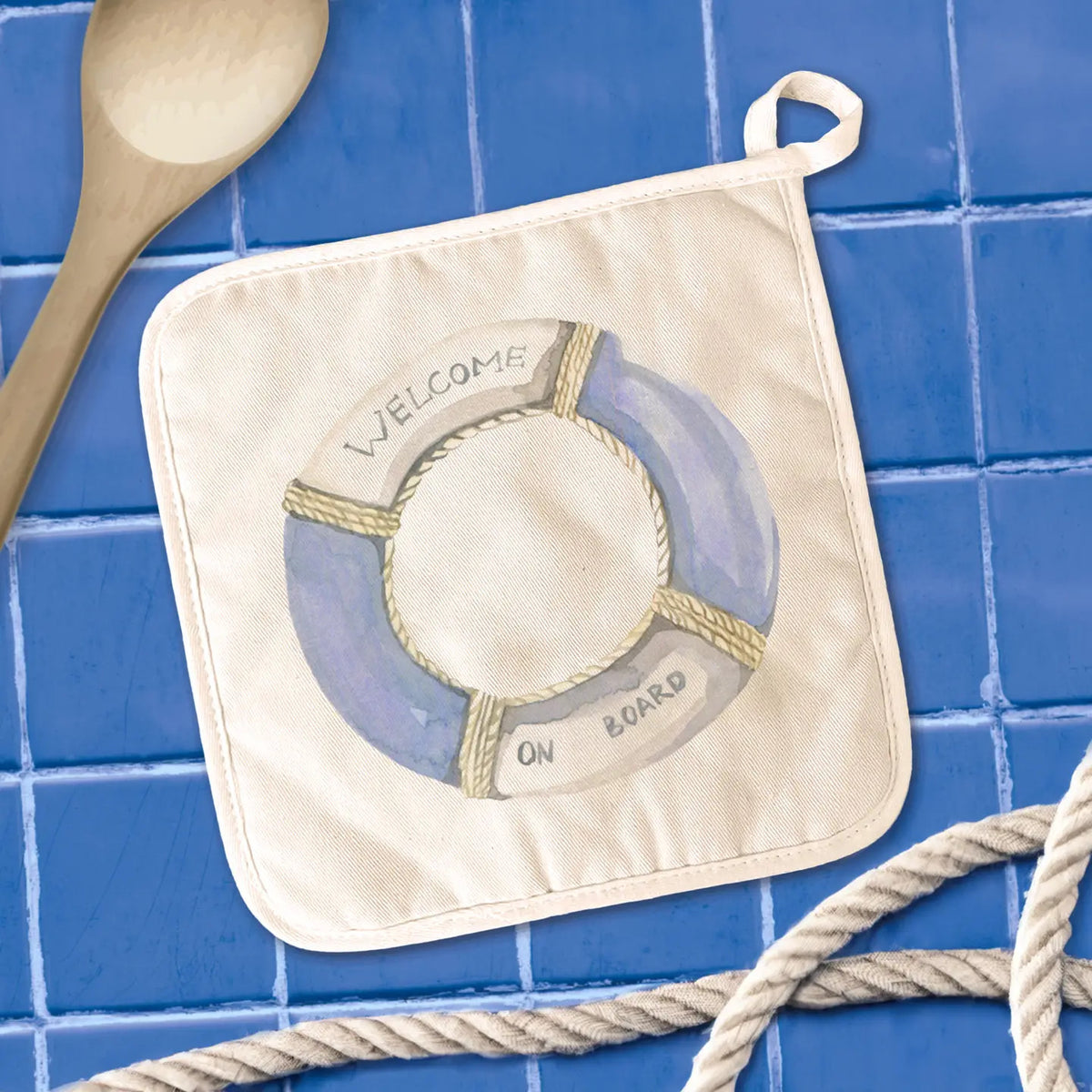 Welcome on Board Lifebuoy - Pot Holder