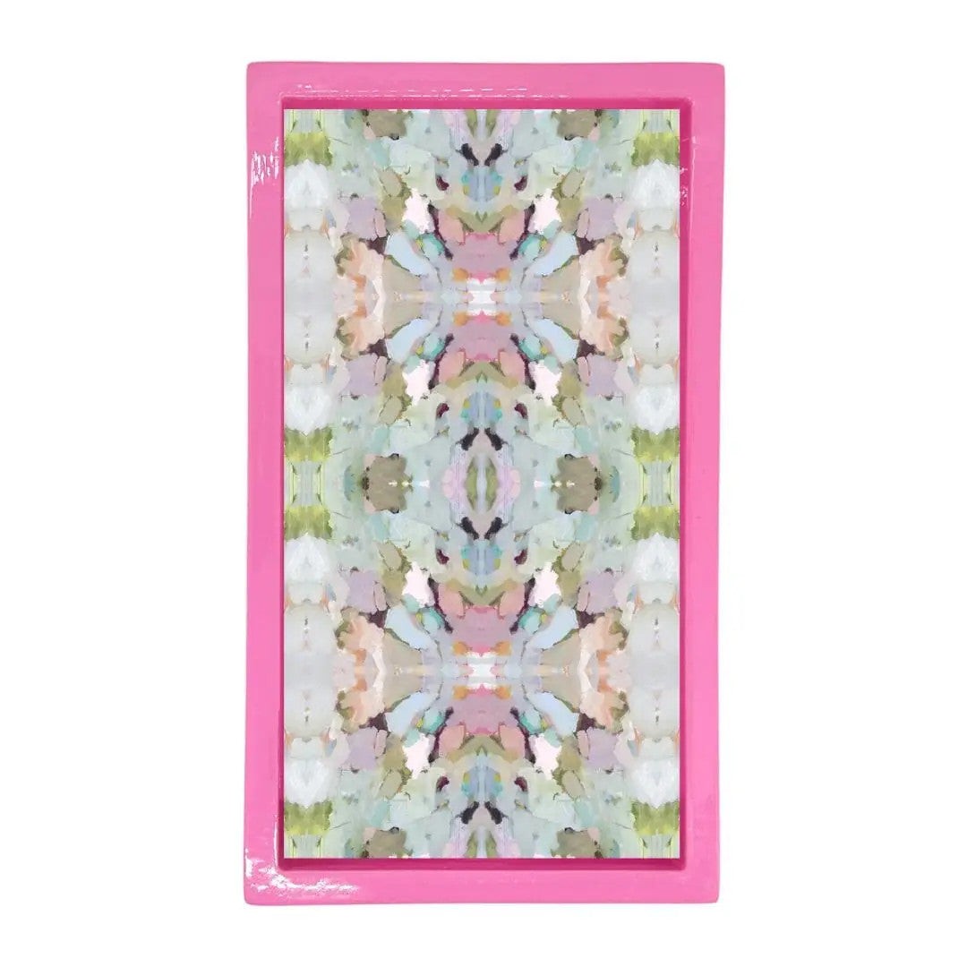 Hot Pink Bamboo Guest Towel Holder
