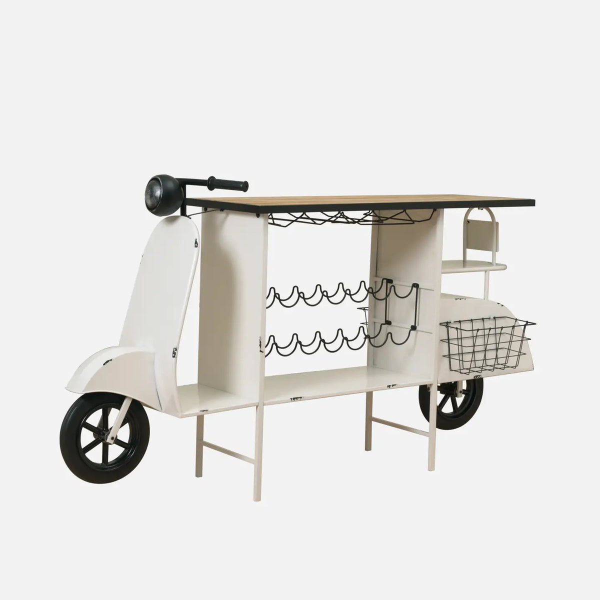 74.8"L Wood & Metal Scooter Table/Bar