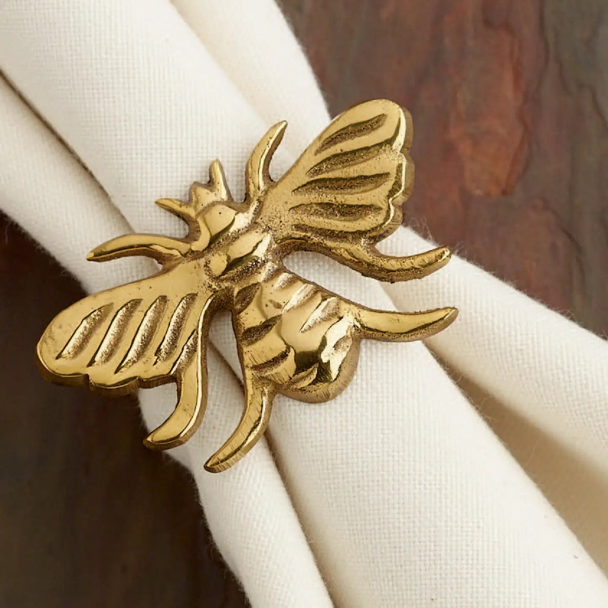 Gold Bee Napkin Ring