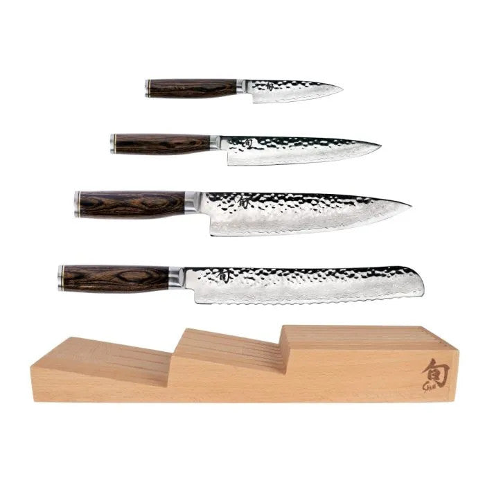Premier 5 Pc In- Drawer Knife Tray Set  Paring 4", Utility 6.", Chef's 8", Bread 9"