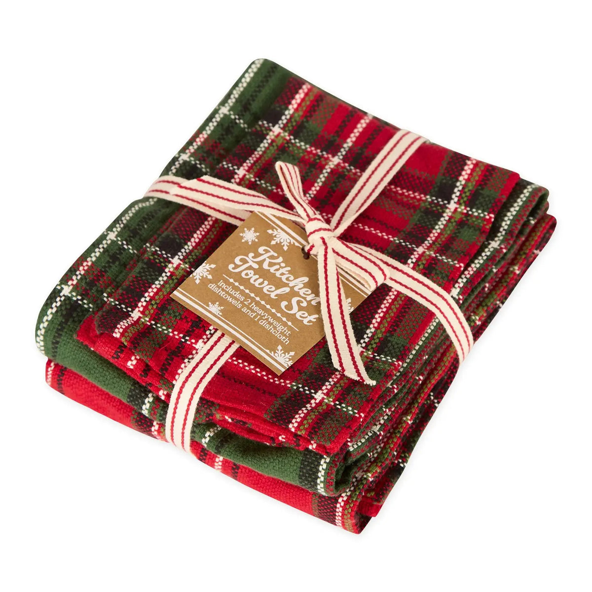 Holiday Stripe Heavyweight Kitchen Set Of 3