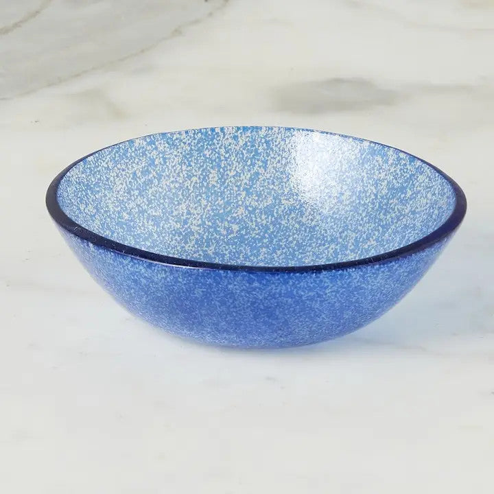 Glass Tasting Bowl, Navy Blue