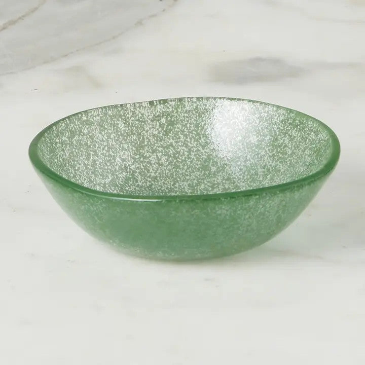 Glass Tasting Bowl, Spruce Green