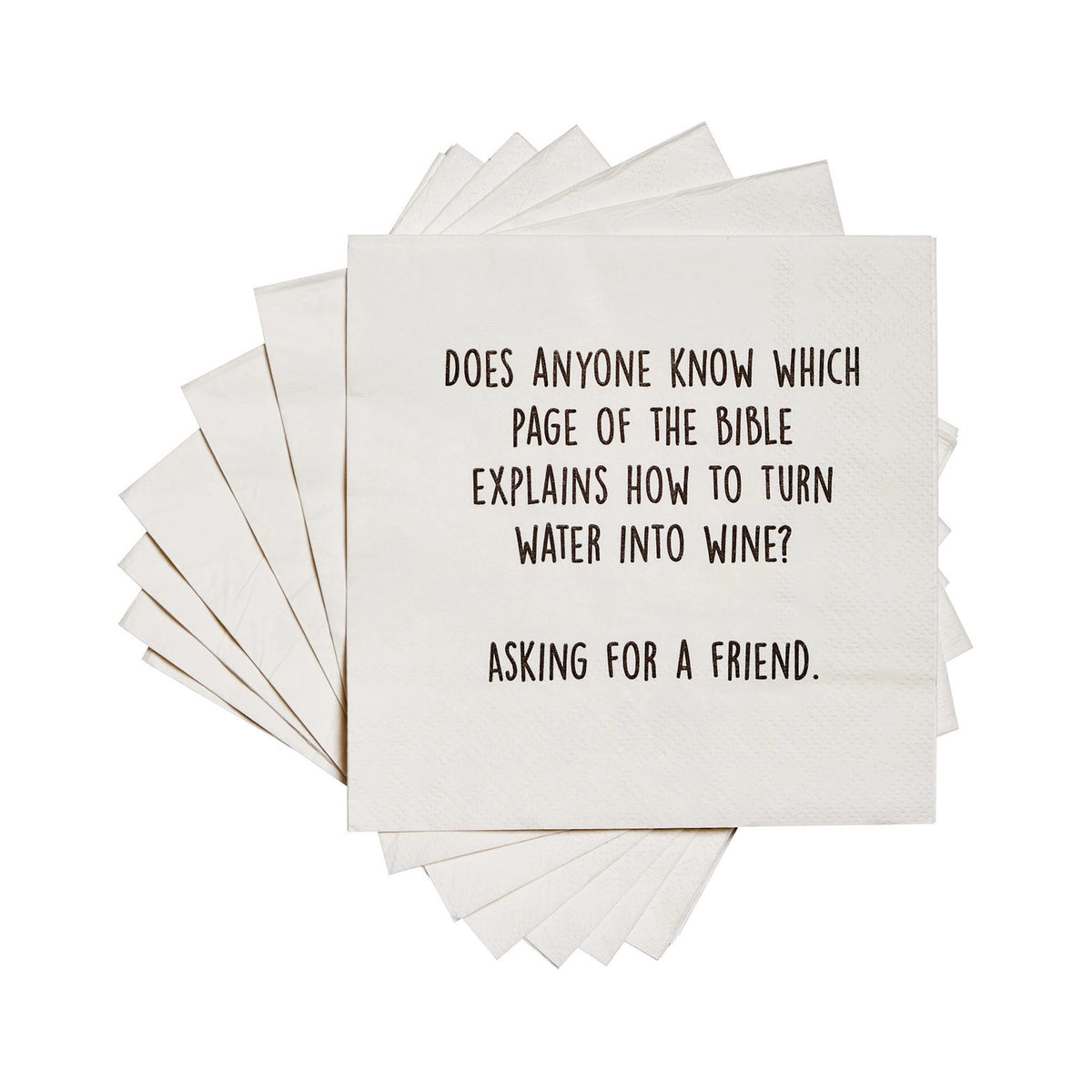 DO YOU KNOW WHICH PAGE OF THE BIBLE FUNNY CKTL  NAPKINS