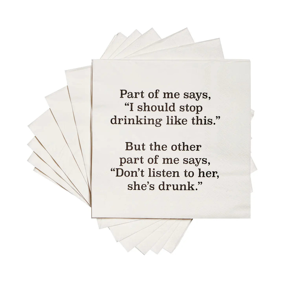 PART OF ME SAYS FUNNY CKTL  NAPKINS