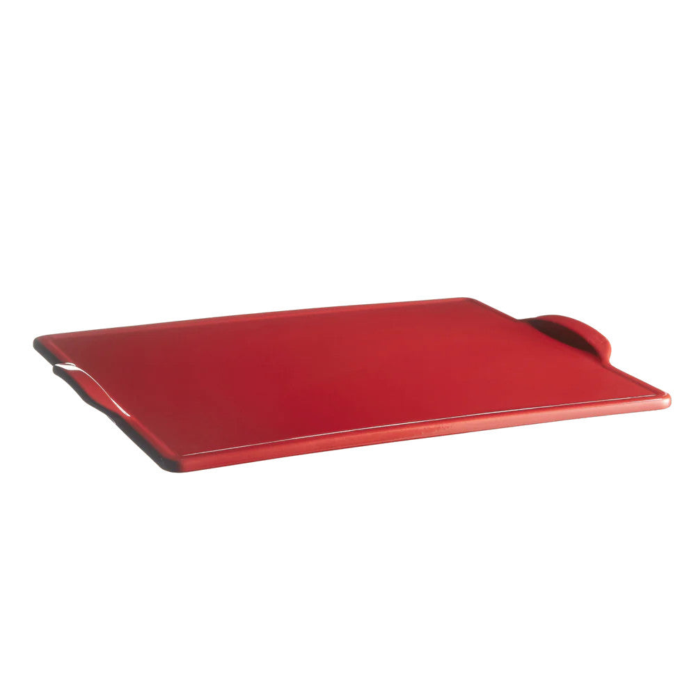 Burgundy Rectangular Pizza Stone - 18" x 14"