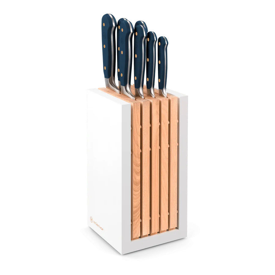 Classic 8-Piece Designer Knife Block Set - Blueberry