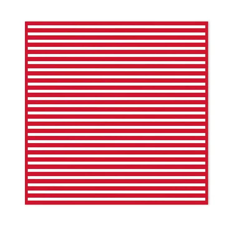 Red Stripe Napkins, Set of 4