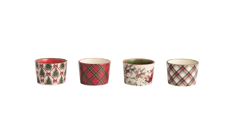 Tartan Christmas Tidbit Dish