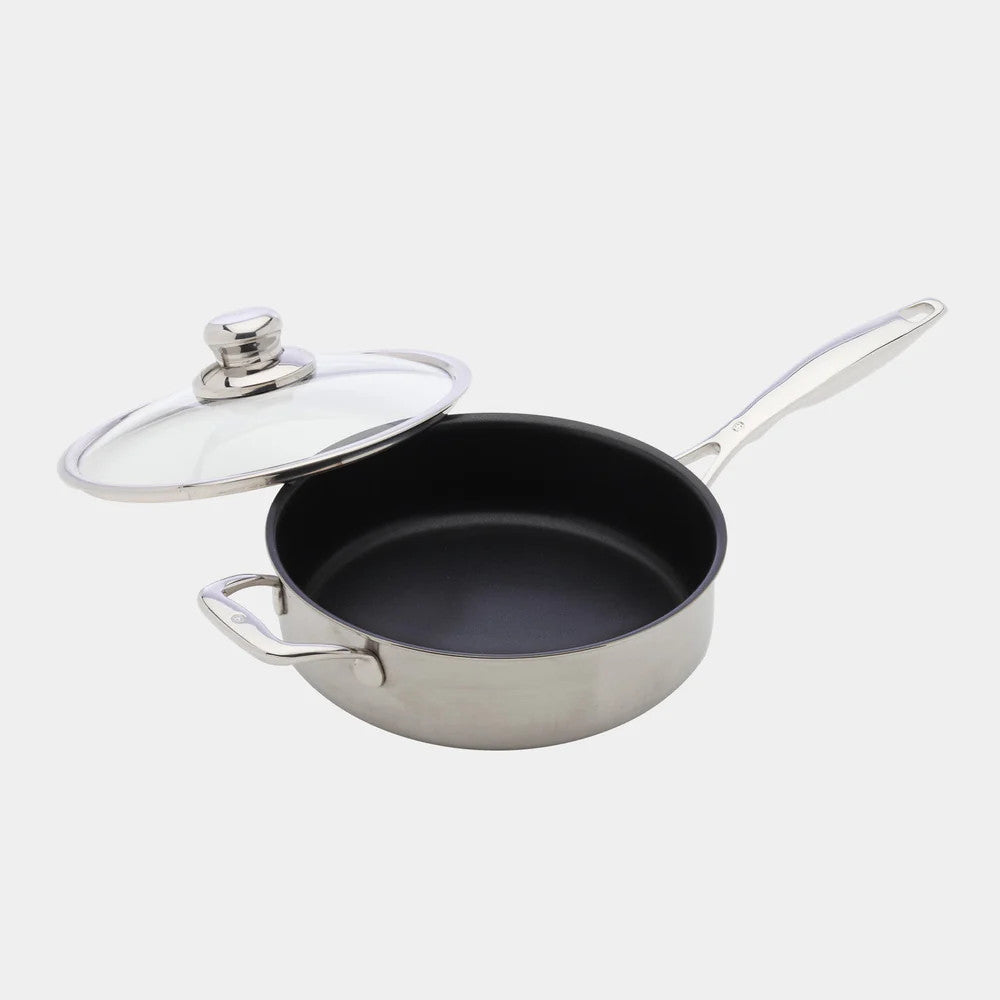 Nonstick Clad Saute Pan w/ Lid 12.5"