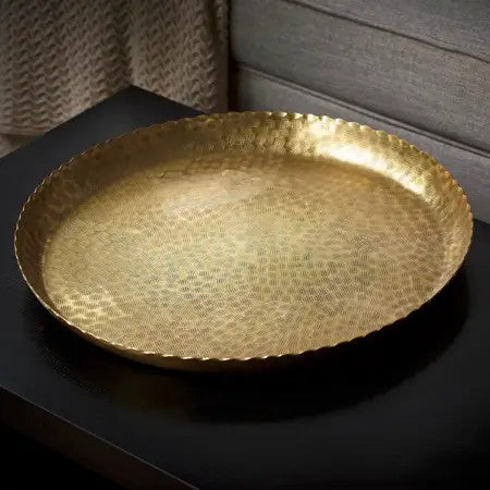 Gilded Round Tray