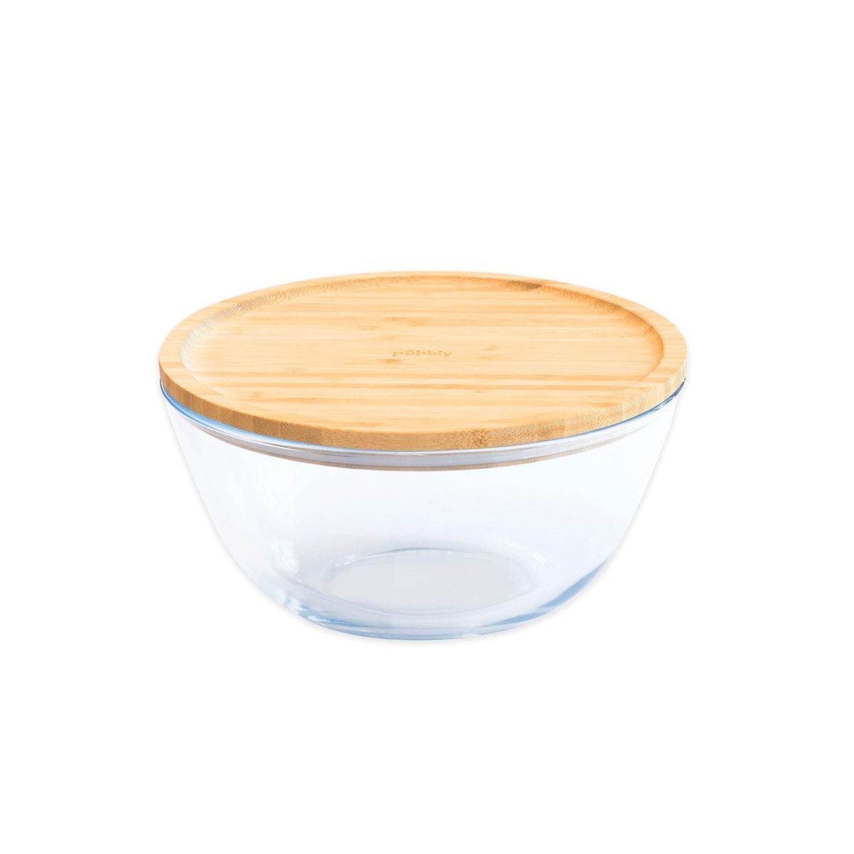 Glass Mixing Bowl with Bamboo Lid - Small