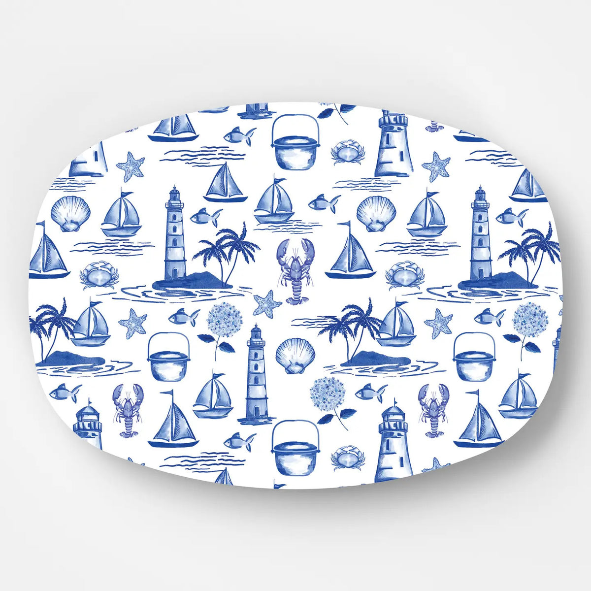 Serving Platter | Seaside Toile