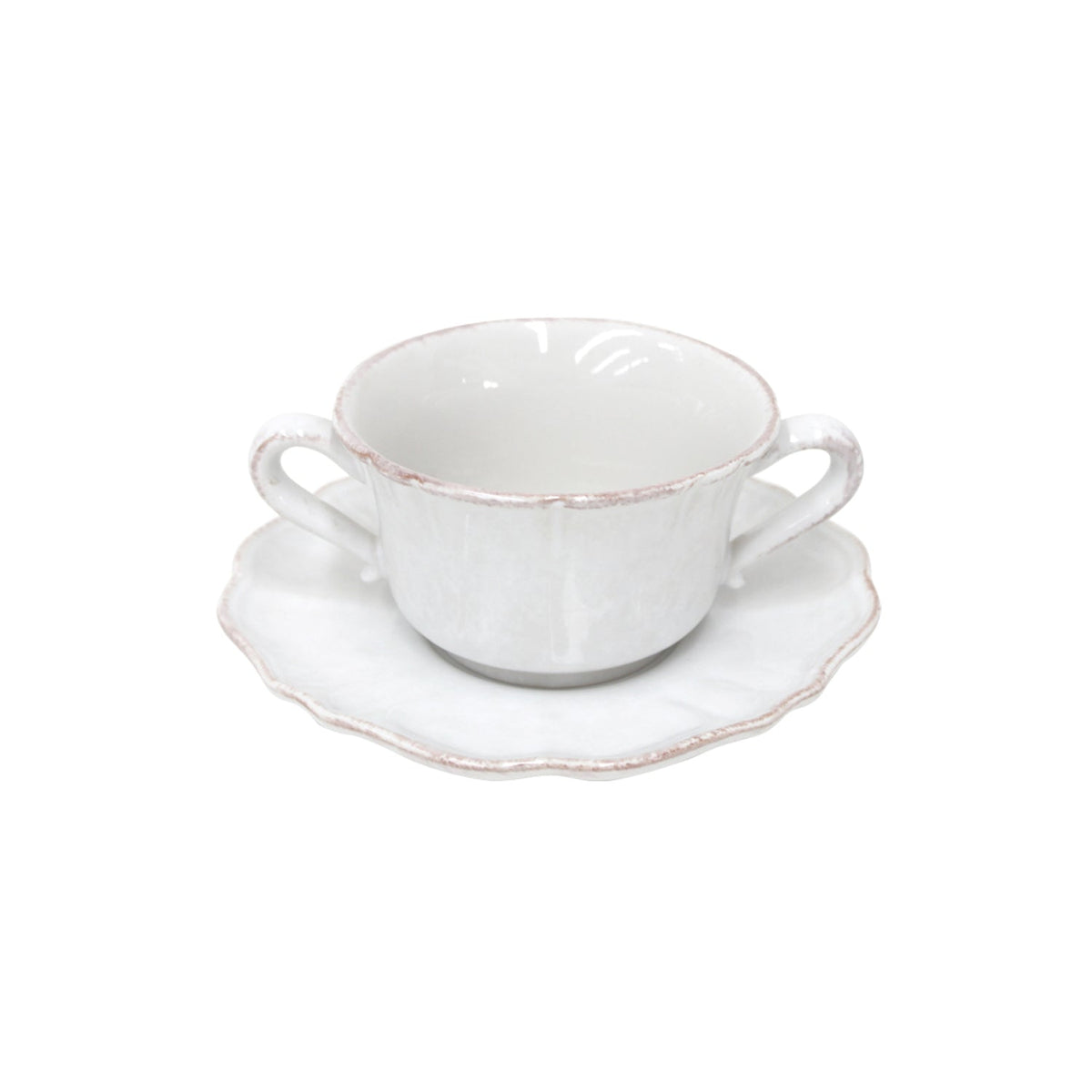 consomme Cup and Saucer Impressions, Casafina by COSTA NOVA