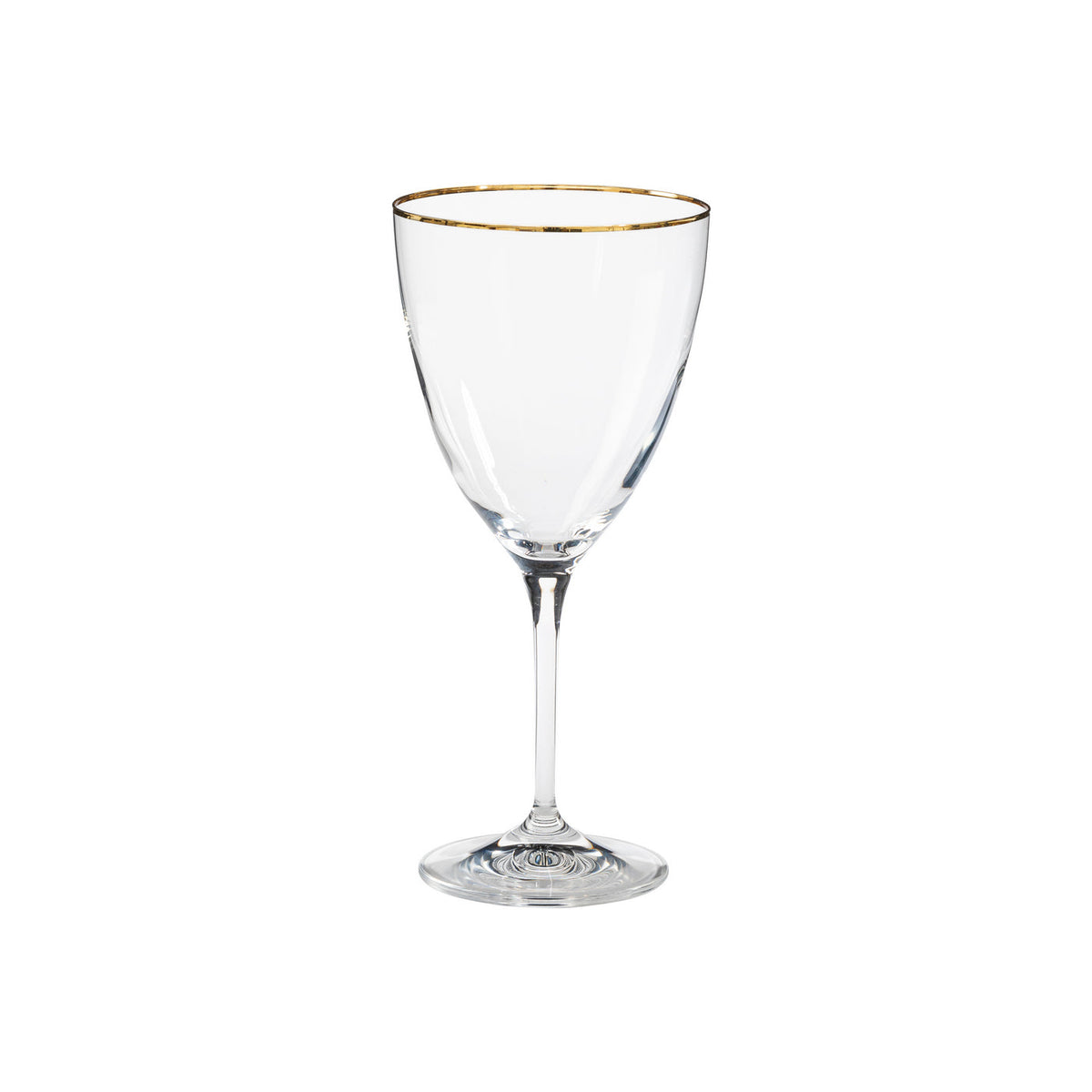 Set 6 Water Glasses Gold Rim Sens, Casafina by COSTA NOVA