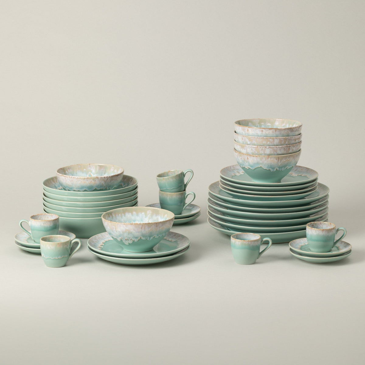 30-Piece Dinnerware Set with Coffee Cup and Saucer Taormina, Casafina by COSTA NOVA