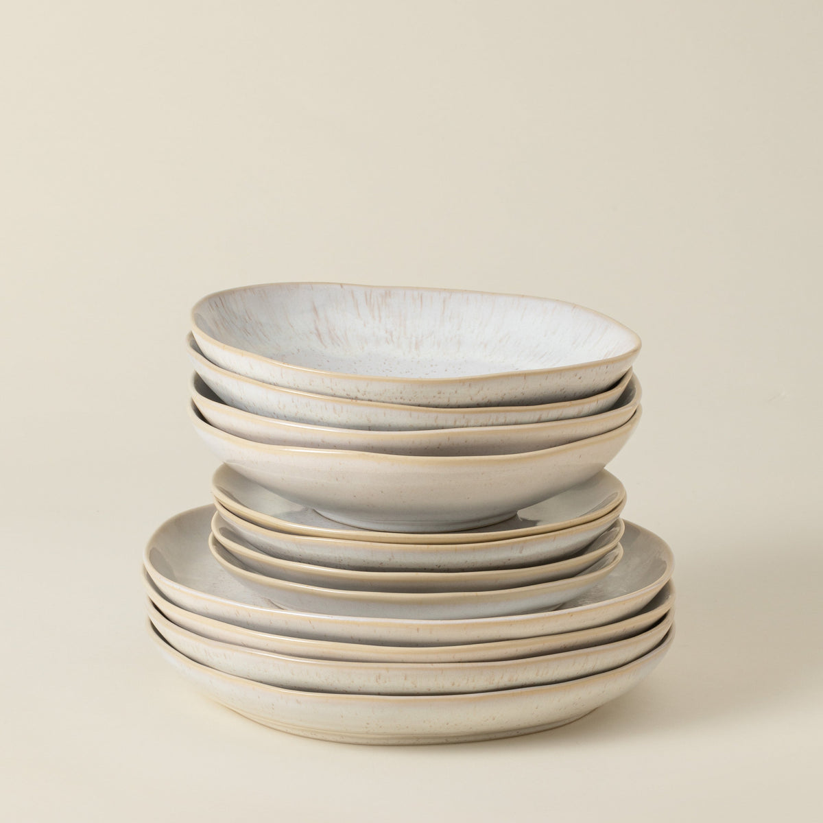 12-Piece Dinnerware Set with Soup/Pasta Bowl Eivissa, Casafina by COSTA NOVA