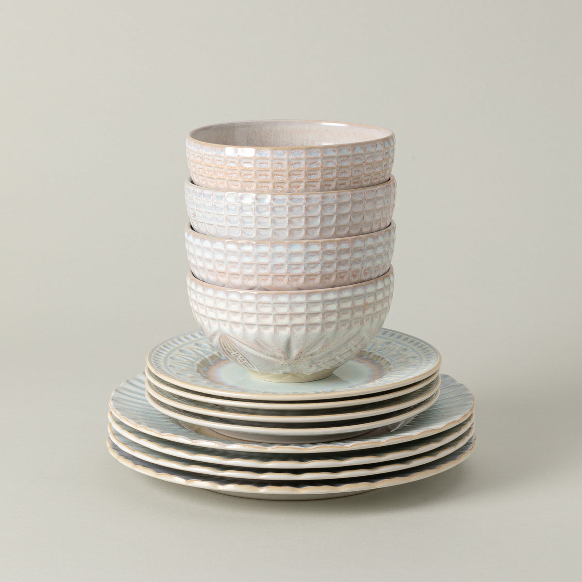 12-Piece Dinnerware Set with Bowl Cristal