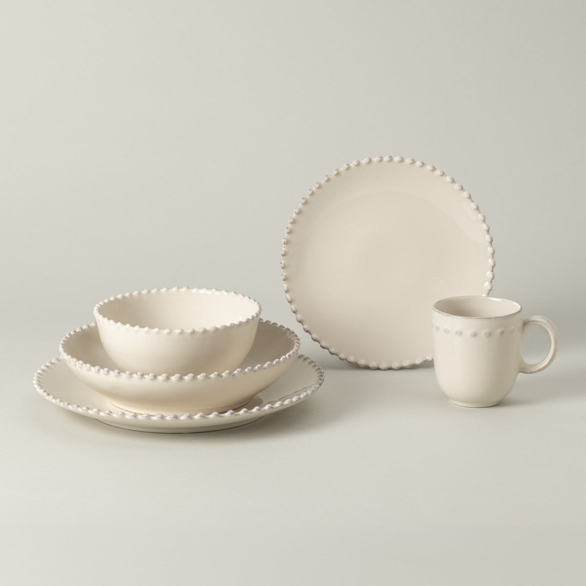 5-piece Dinnerware Set Pearl