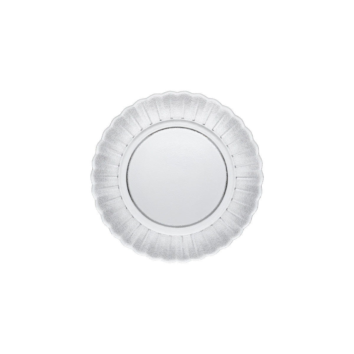 Set of 6 Glass Salad/Dessert Plate Cristal