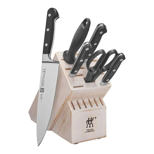 ZWILLING Professional S 7-pc, Knife block set, rustic white