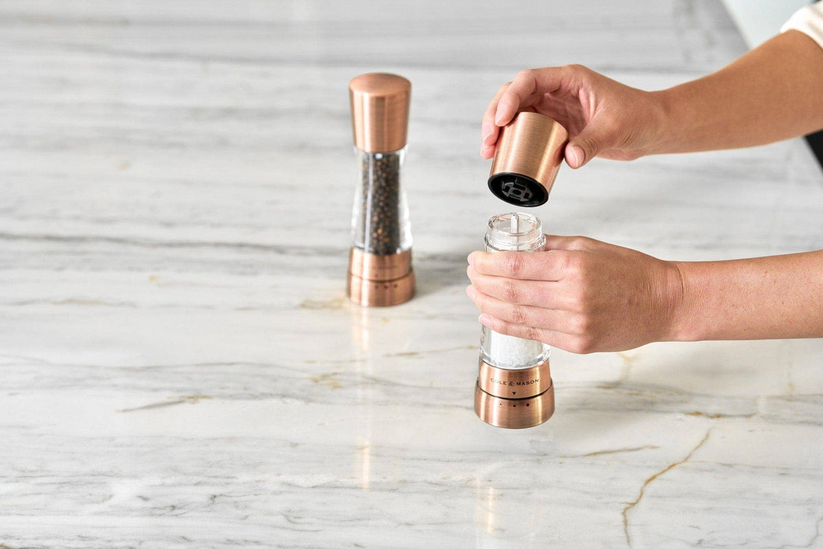 Cole & Mason Derwent Salt & Pepper Mill Gift Set, Copper