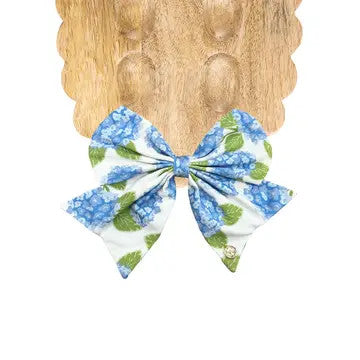 @Fabric Bow | Hydrangea