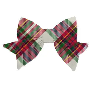 @Magnetic Bow Holiday Plaid