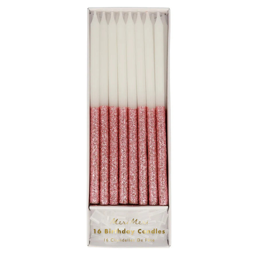 DUSKY PINK GLT CANDLES