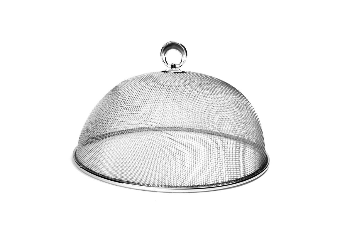 Fox Run Round Mesh Food Cover, Chrome, 11.75"