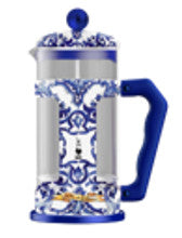D&G COFFEE PRESS 1L - Blue/White