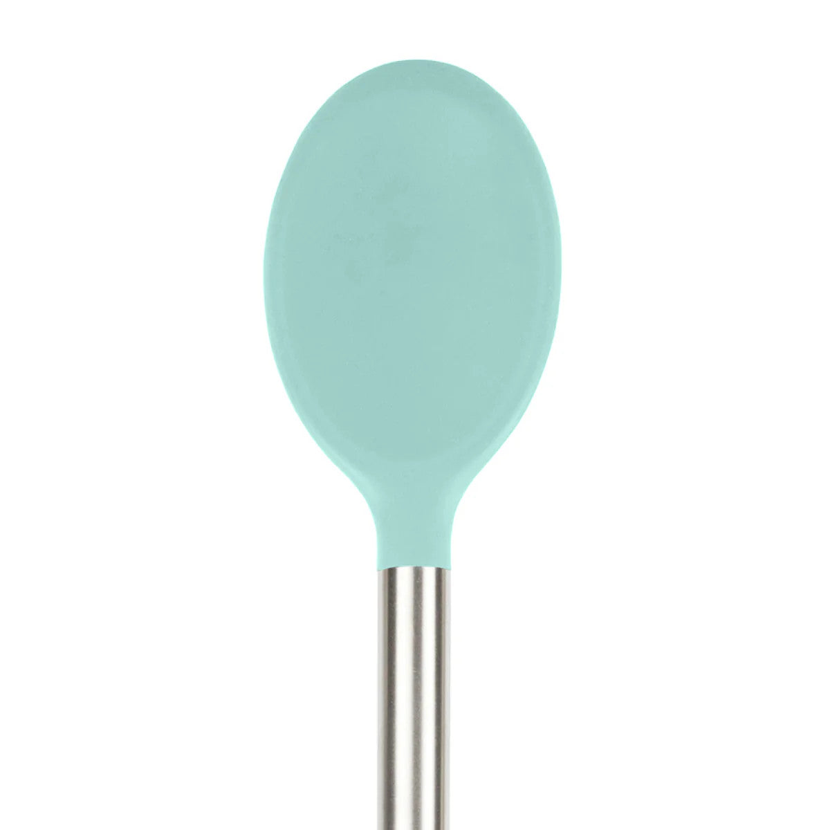 Silicone and Stainless Steel Mixing Spoon - Aqua